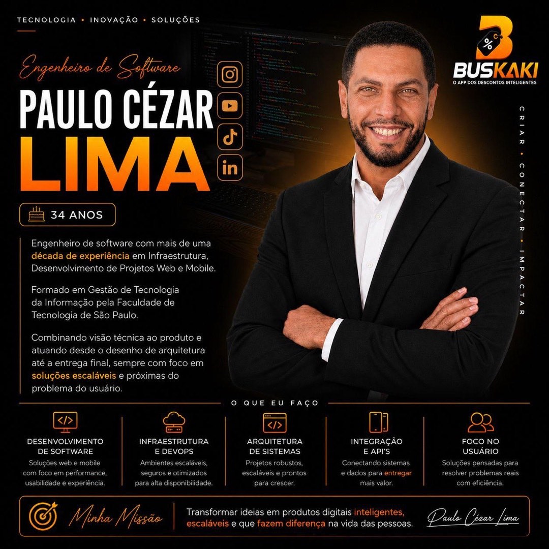 Paulo Cézar Lima — Diretor de Tecnologia